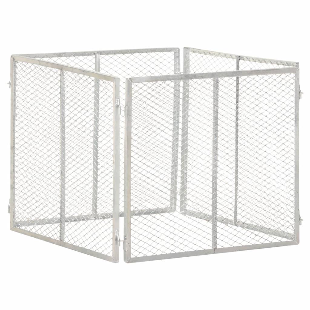 ComfortXL - Composteur de jardin robuste en fer galvanisé 505L pour extérieur Argenté – ComfortXL Outdoor Living - Image 1