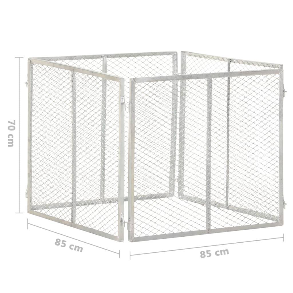 ComfortXL - Composteur de jardin robuste en fer galvanisé 505L pour extérieur Argenté – ComfortXL Outdoor Living - Image 6