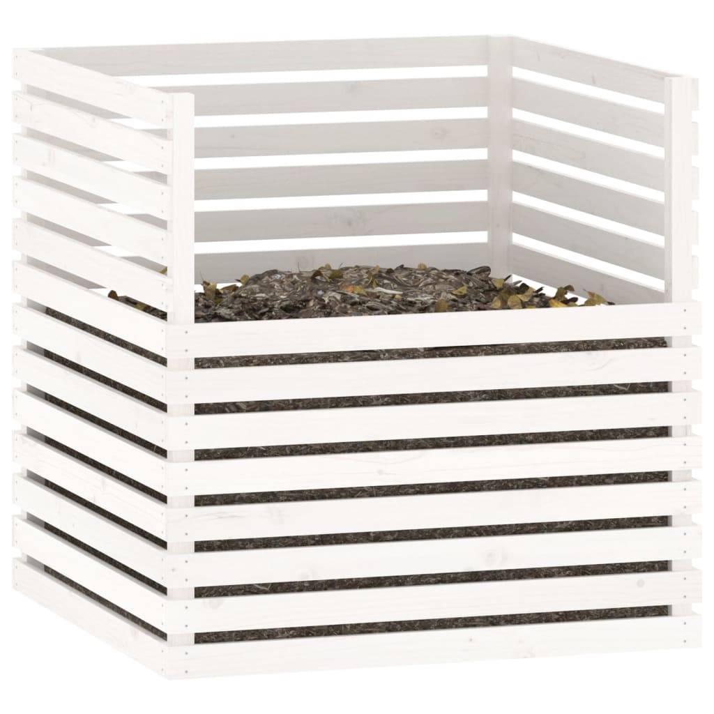 Composteur bois de pin blanc 100 x 100 x 102 cm - PANGIVO - Image 4