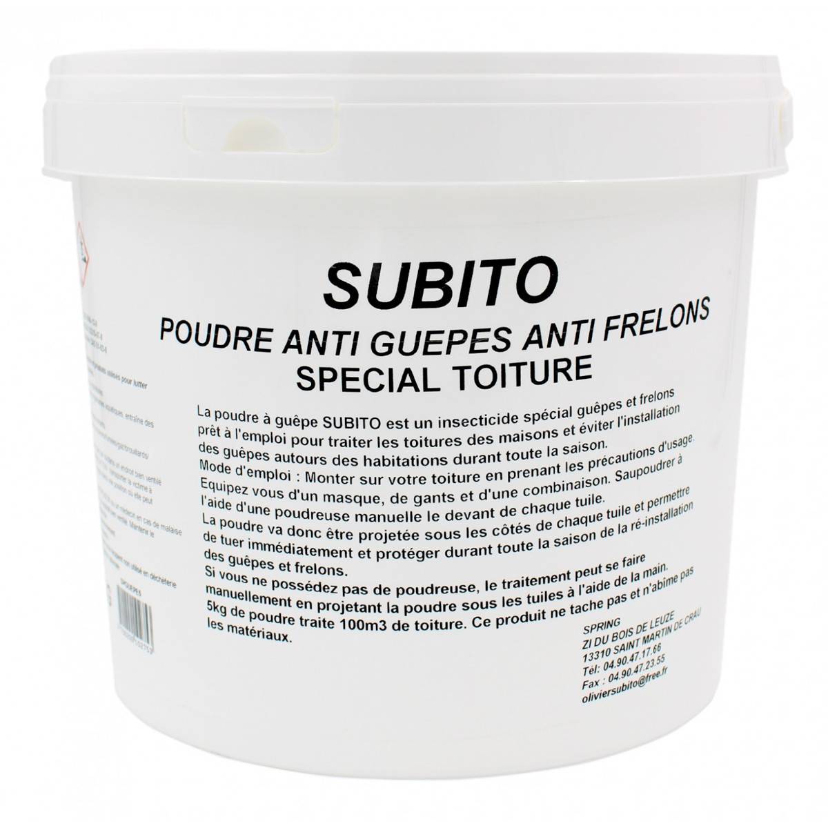 Poudre anti guêpes/frelons special toiture 5 kg SPGUEPE5 Subito - Image 1