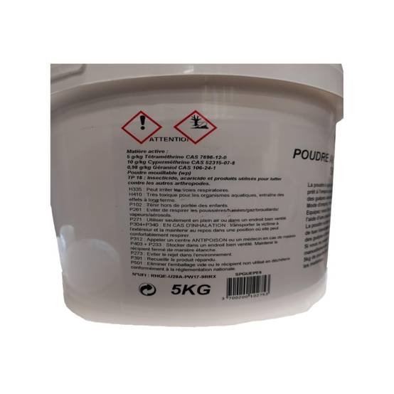 Poudre anti guêpes/frelons special toiture 5 kg SPGUEPE5 Subito - Image 2