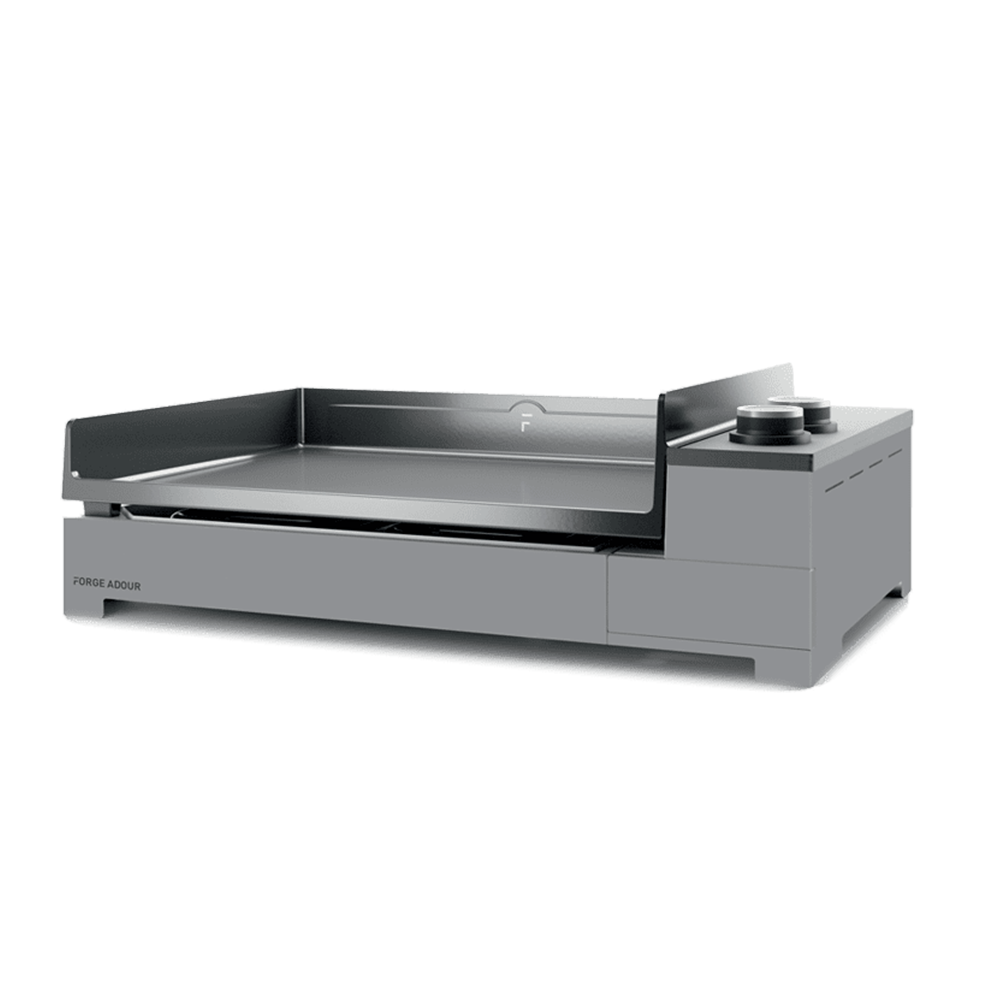 Forge Adour - Plancha à gaz Premium 60 - Noir et gris - Image 1