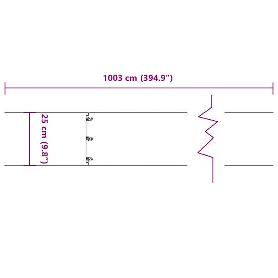 Bordure pelouse acier laminé jardin allée délimitation flexible 10pcs 25x103cm noir - ComfortXL Outdoor Living - Image 8