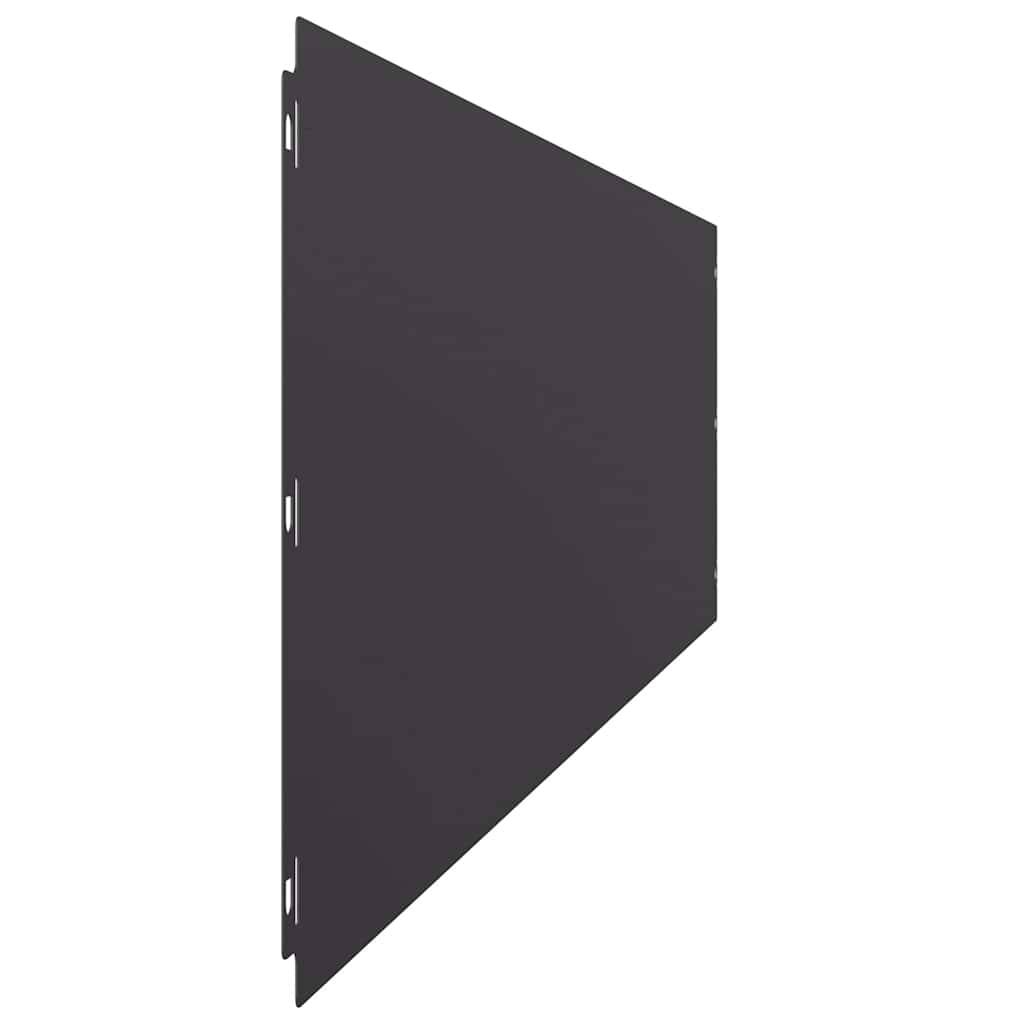 Bordure pelouse acier laminé jardin allée délimitation flexible 10pcs 25x103cm noir - ComfortXL Outdoor Living - Image 6
