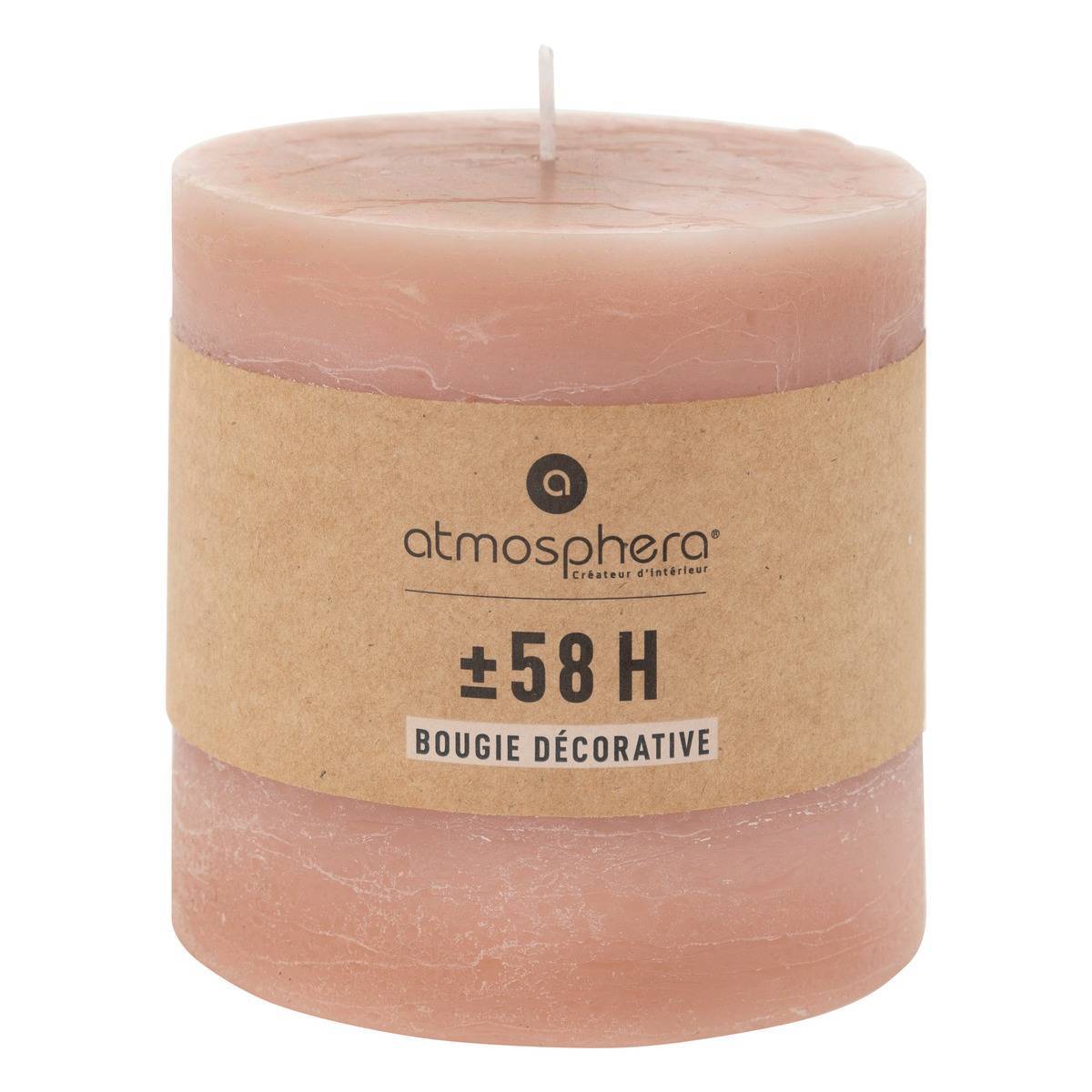Atmosphera - Bougie rustique rose clair 663g - Atmosphera Créateur d'intérieur - Image 3