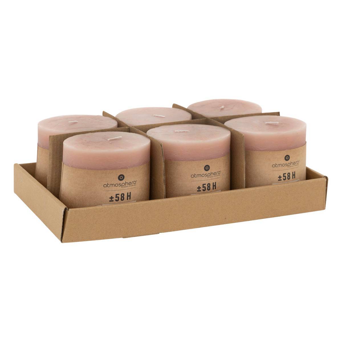 Atmosphera - Bougie rustique rose clair 663g - Atmosphera Créateur d'intérieur - Image 5