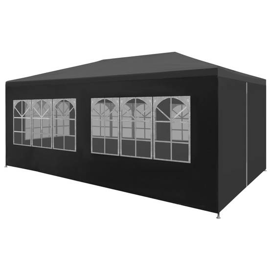 Tente de réception - Tonnelle de jardin - Barnum 3x6 m Anthracite - MEUBLE PRO - Image 2