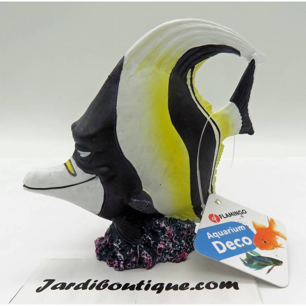 Flamingo - LETO ZANCLE CORNU. 11 x 6 x 11 cm. décoration aquarium - Image 4