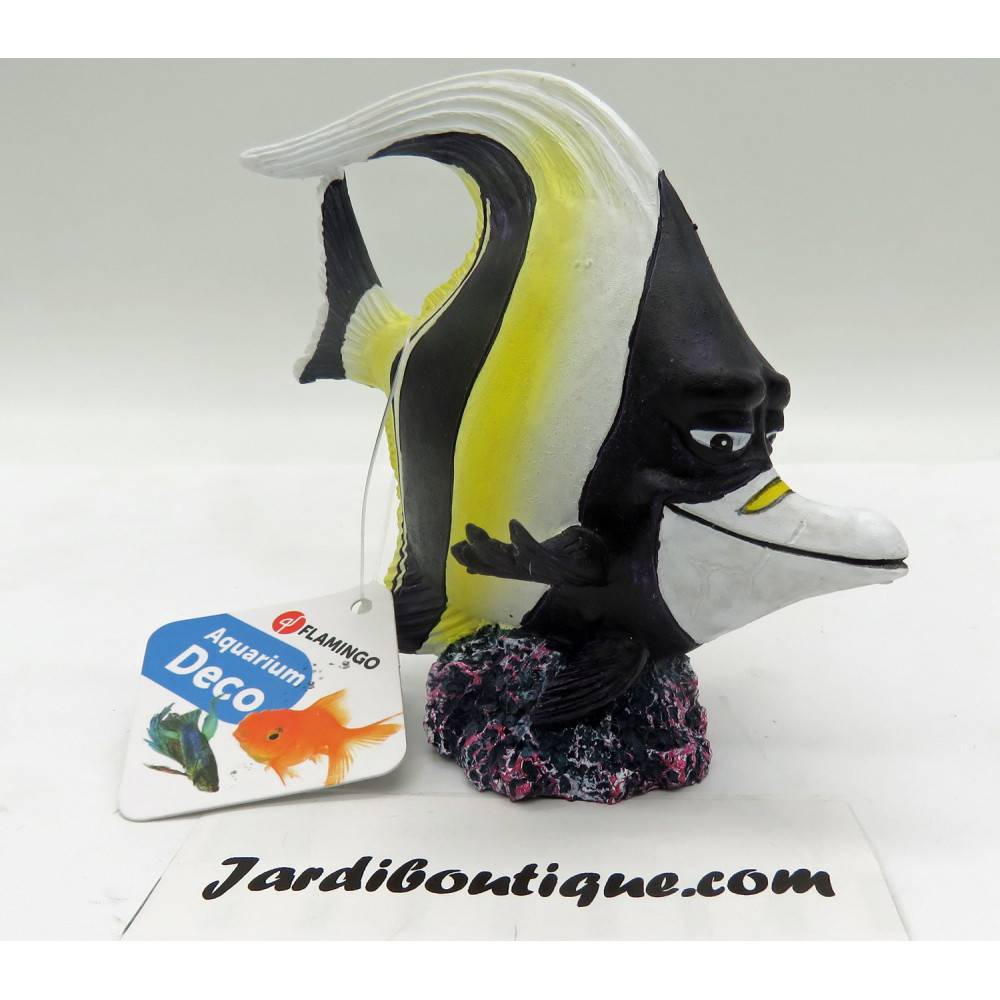 Flamingo - LETO ZANCLE CORNU. 11 x 6 x 11 cm. décoration aquarium - Image 3