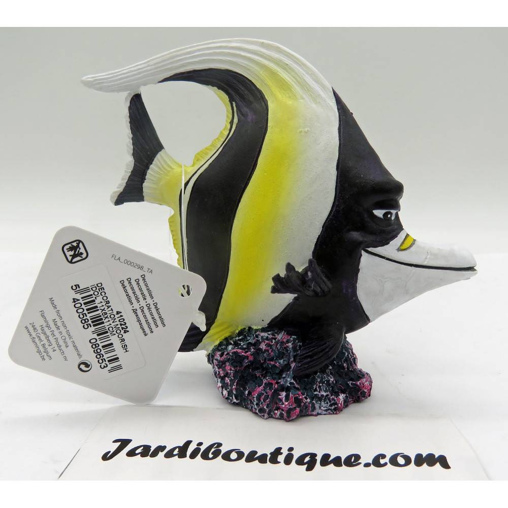 Flamingo - LETO ZANCLE CORNU. 11 x 6 x 11 cm. décoration aquarium - Image 2