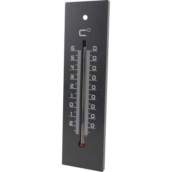 Stil - Thermomètre en médium contemporain Noir - 22 cm - Image 1
