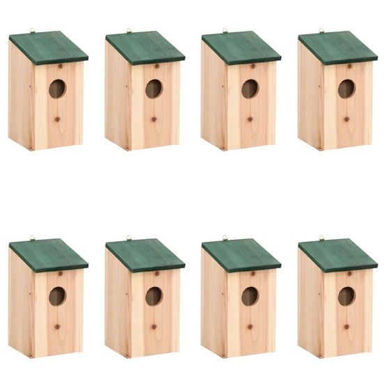 Vidaxl - Nichoirs 8 Pcs Bois 12X12X22 Cm - vidaXL - Image 2