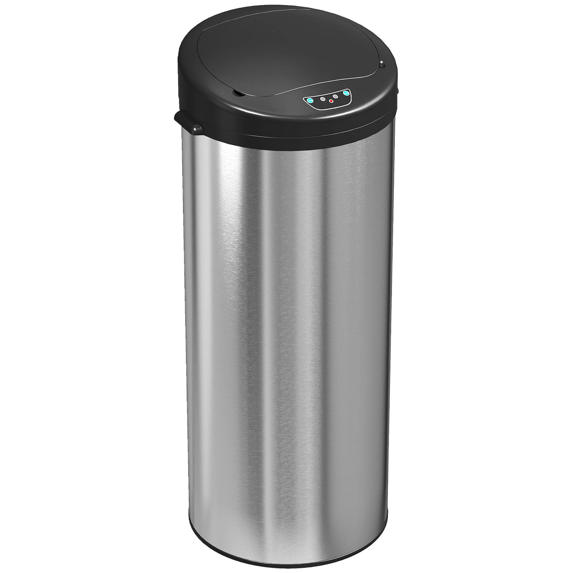 Sans Marque - Poubelle cuisine automatique acier inoxydable 55 L couvercle fermeture douce 32x30x78,5 cm argent - Image 2