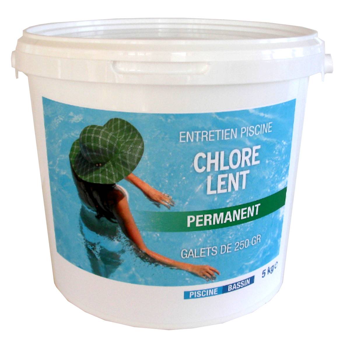 Chlore lent galet 250g 5kg 37040BCM Nmp