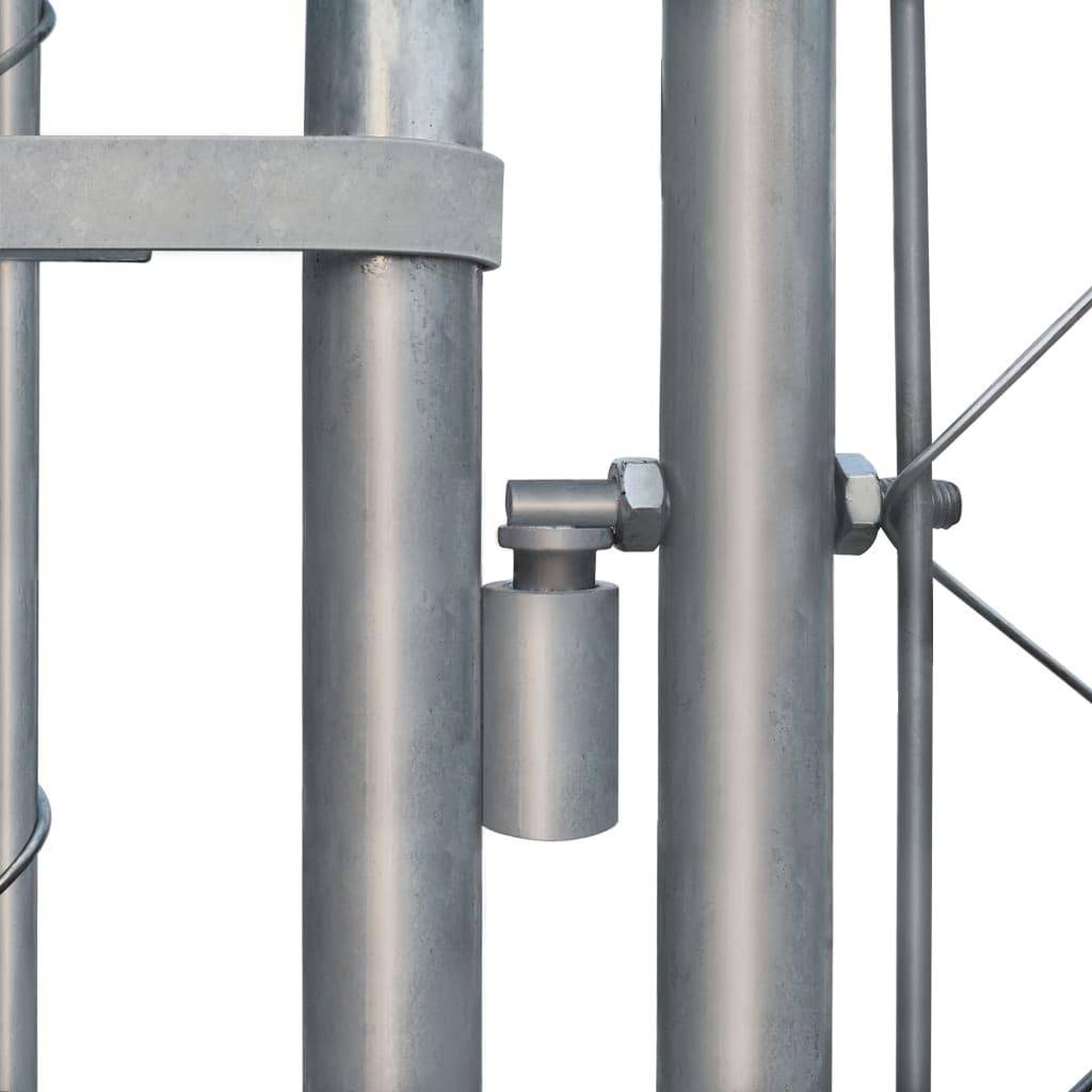 Helloshop26 - Chenil extérieur cage enclos parc animaux chien extérieur pour chiens acier galvanisé 2 x 2 x 1 m - Image 5