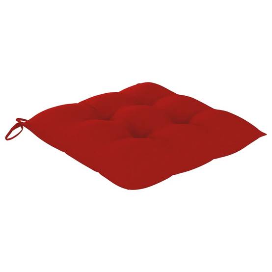 PANGIVO - Lot de 4 chaises de jardin bois teck massif rouge 55 x 60 x 89 cm - PANGIVO - Image 4