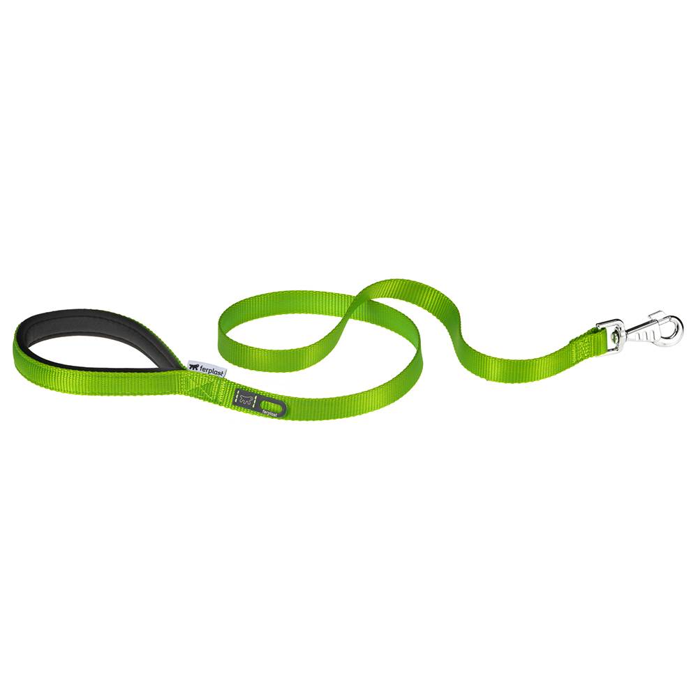Ferplast - Ferplast laisse pour chien DAYTONA, Laisse en nylon pour chiens de taille moyenne, 120 cm, avec poignée rembourrée confortable et mousqueton en métal. - Image 1