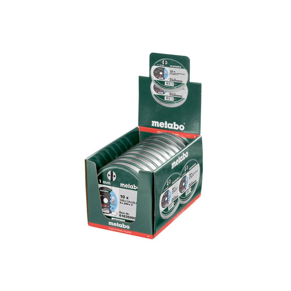 Metabo - 10 meules de tronçonnage SP Inox - 125 x 1,0 x 22,23 - Image 2