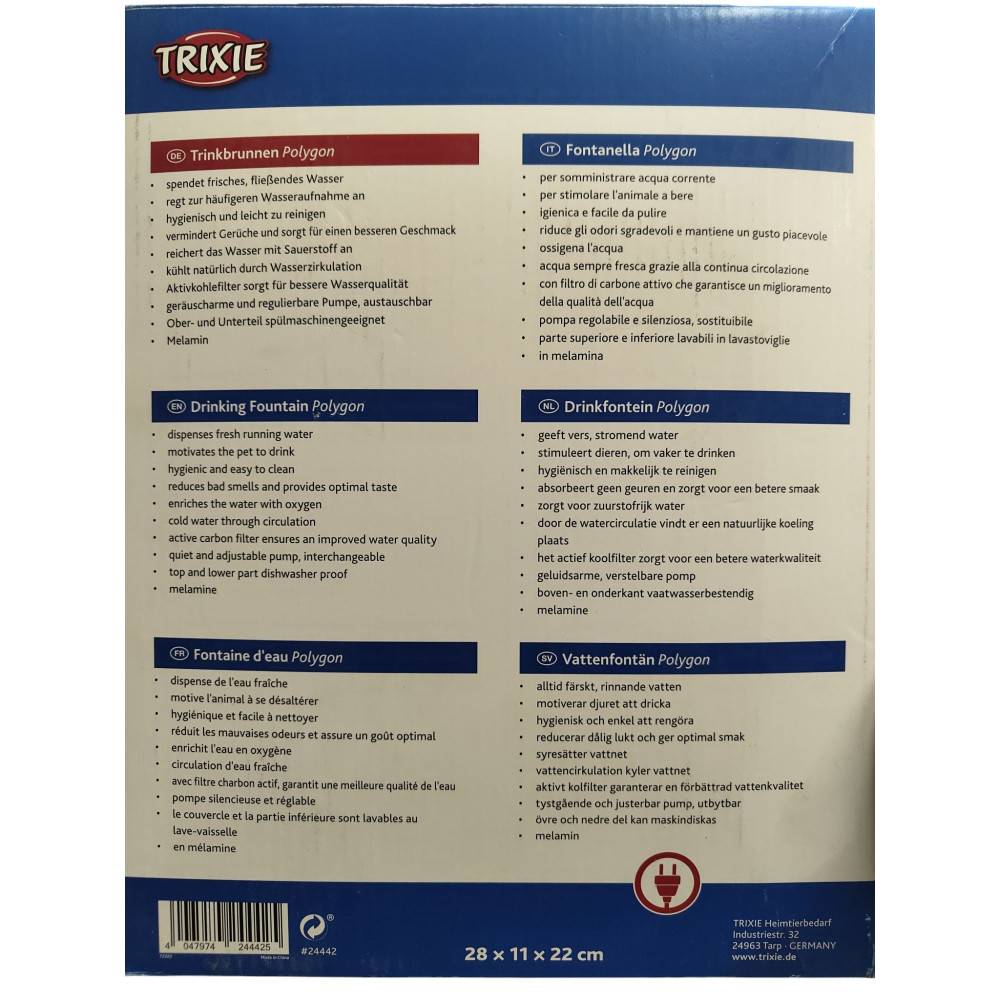 Trixie - Fontaine d'eau Polygon pour chien ou chat 2.5 Litres - Image 6