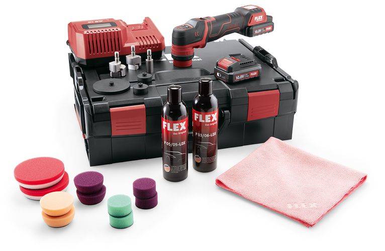Polisseuse 18V PXE 80 10.8-EC/2.5 P-Set FLEX - 2 batteries + chargeur + coffret + 19 accessoires - 469076 - Image 1