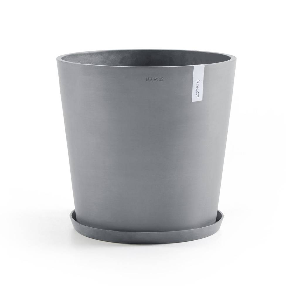 Ecopots - Pot Rond Amsterdam 50 Bleu Gris + réservoir d'eau - Ø 50 x H. 43,8 cm - 62 L ECOPOTS - Image 5
