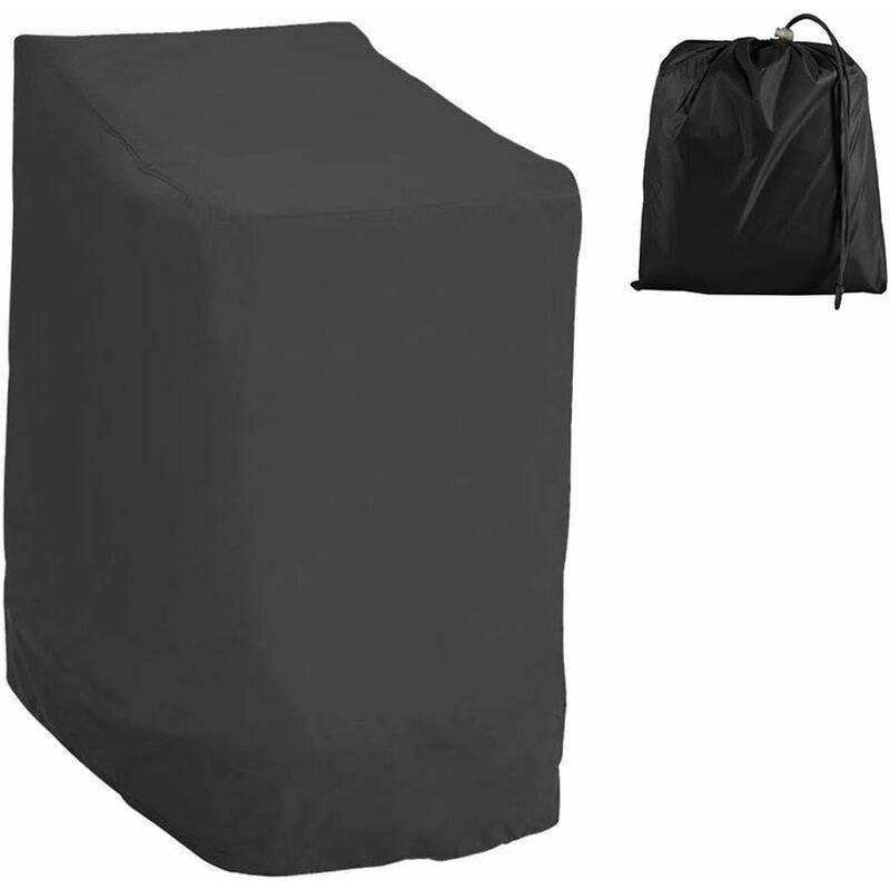 IntiMeg - Housse Chaise Jardin en Tissu Oxford 210D Imperméable, Housse pour Fauteuil Empilables,Housse pour chaises avec accoudoirs extérieur Contre IntiMeg - Image 1