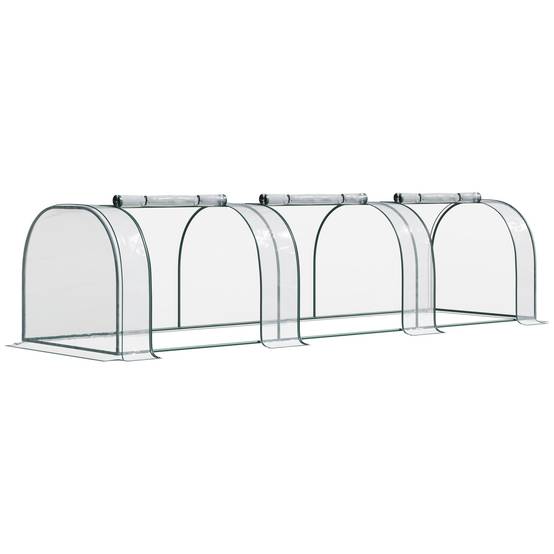 Mini serre de jardin Métal pour jeunes plants et légumes Protection anti-UV 350cm - ComfortXL Outdoor Living - Image 1