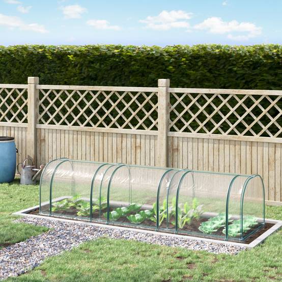 Mini serre de jardin Métal pour jeunes plants et légumes Protection anti-UV 350cm - ComfortXL Outdoor Living - Image 3