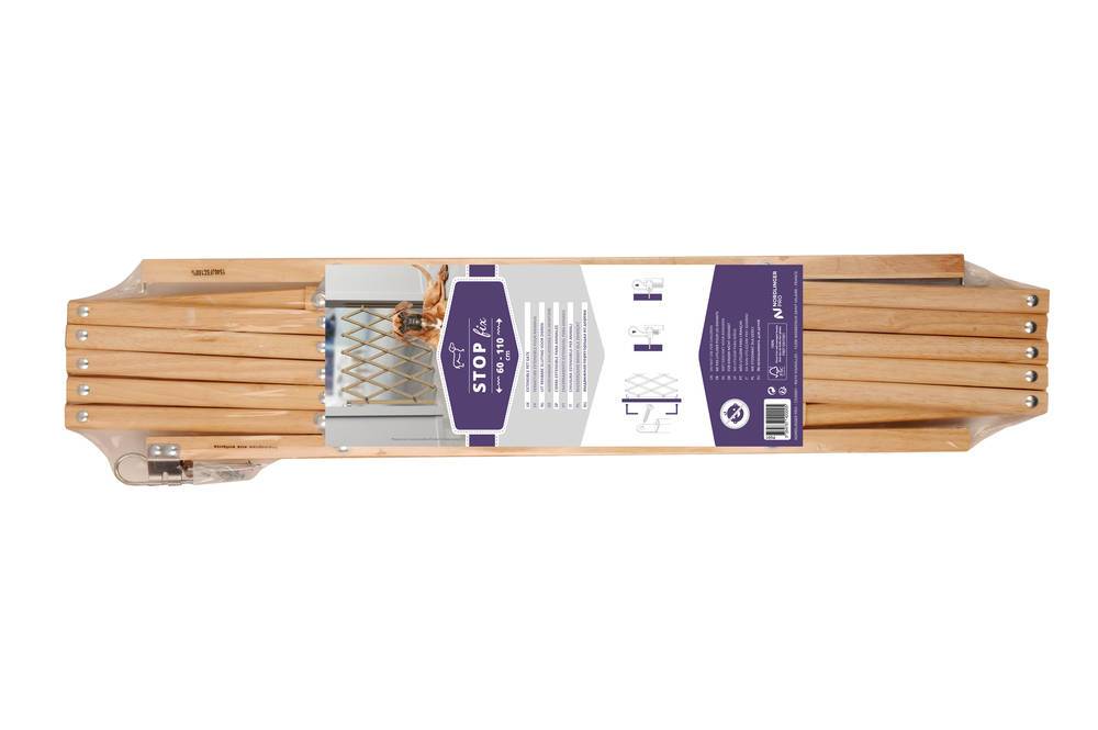 Nordlinger - NORDLINGER PRO Barrière animaux 742000 Stop'Fix - Bois extensible - 0,60 à 1,10 m - Pour chien - Image 2