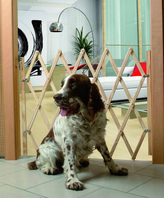 Nordlinger - NORDLINGER PRO Barrière animaux 742000 Stop'Fix - Bois extensible - 0,60 à 1,10 m - Pour chien - Image 4