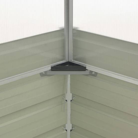 Serre châssis surélevée en acier galvanisé et polycarbonate Anthracite – ComfortXL Outdoor Living - Image 6