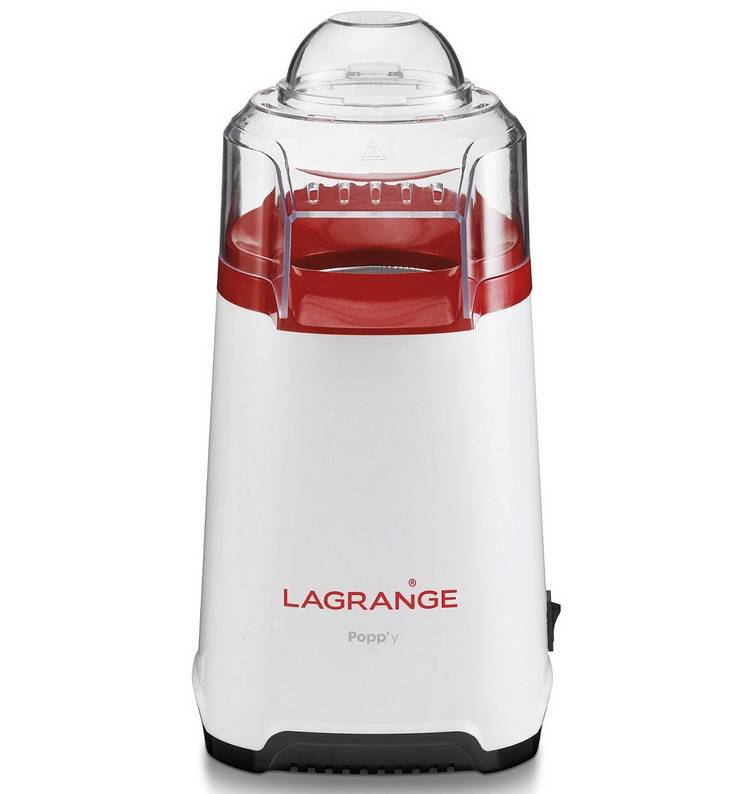 Appareil à pop-corn 1200w blanc/rouge 259003 Lagrange
