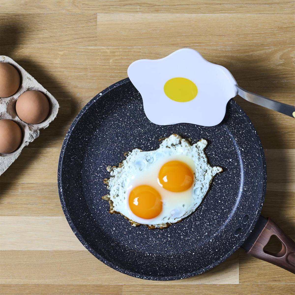 Cook Concept - Spatule de Cuisine "Œuf" 29cm Blanc - Image 3