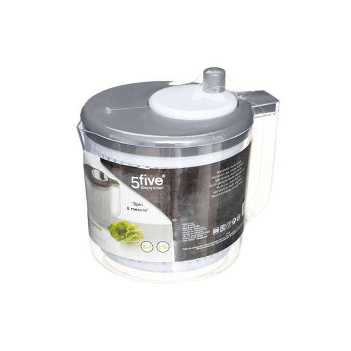 Essoreuse à Salade "Graduée" 2,5L Gris - Image 4