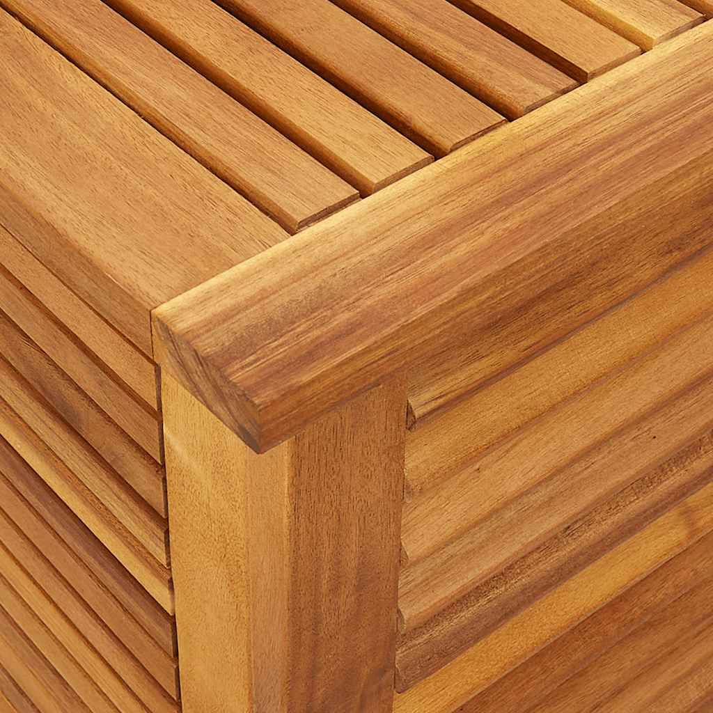 Boîte de rangement jardin bois acacia naturel 90 x 50 x 56 cm - PANGIVO - Image 10