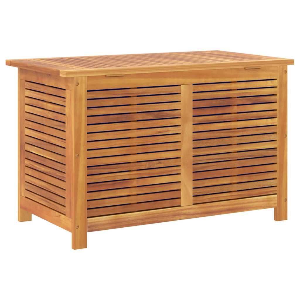 Boîte de rangement jardin bois acacia naturel 90 x 50 x 56 cm - PANGIVO - Image 9