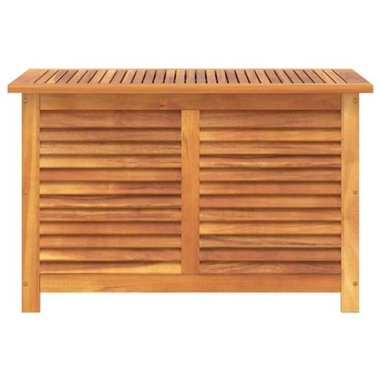 Boîte de rangement jardin bois acacia naturel 90 x 50 x 56 cm - PANGIVO - Image 6