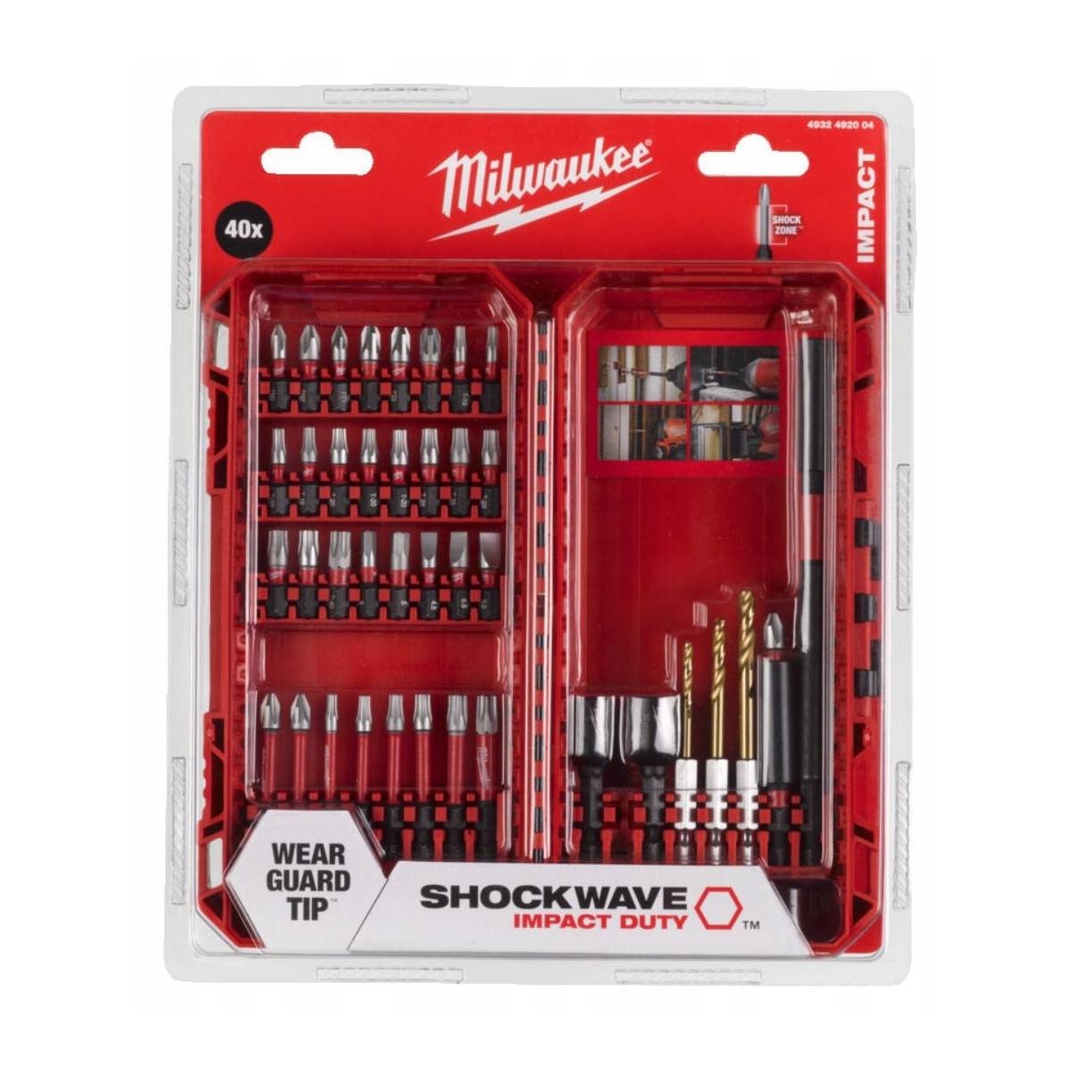 Coffret 40 embouts de vissage pour visseuse à choc Shockwave - MILWAUKEE - 4932492004 - Image 1