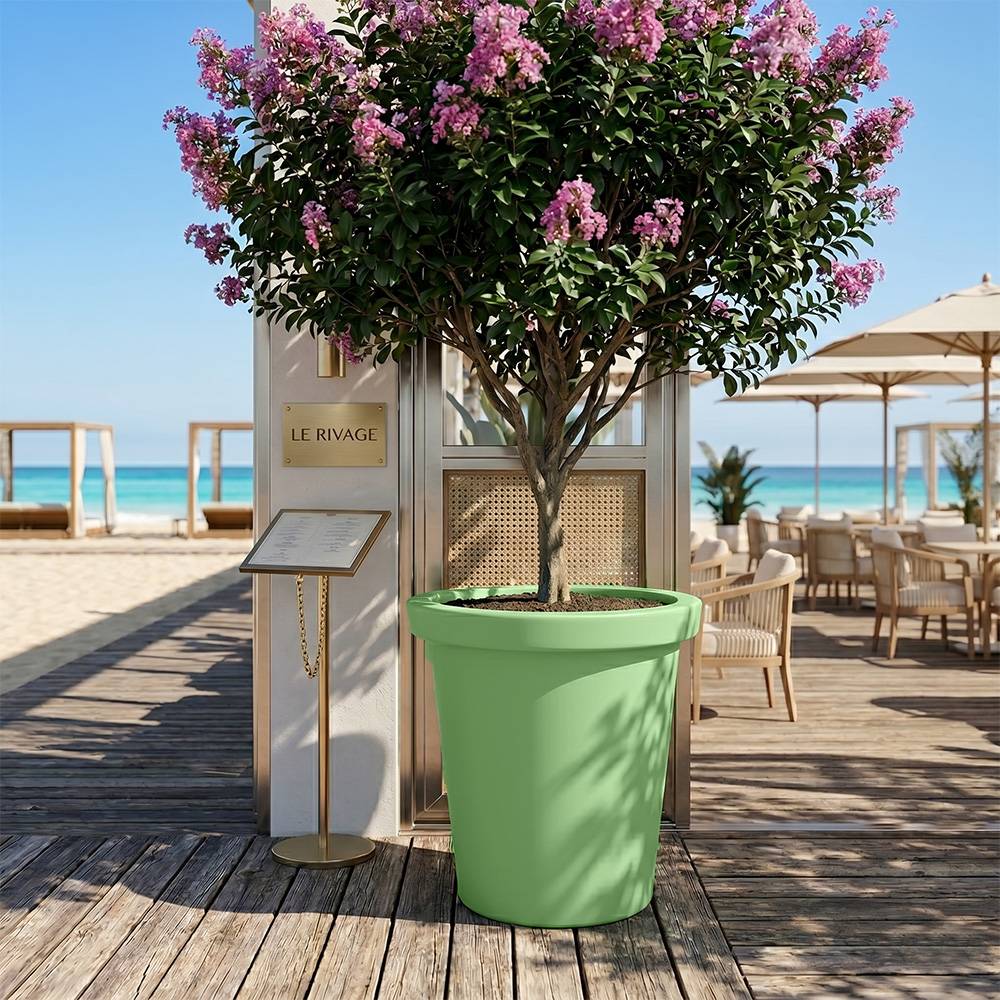 Plast'Up Rotomoulage - Pot de fleurs rond xxl delight 420l- lot de 2 - plast'up rotomoulage - Image 3