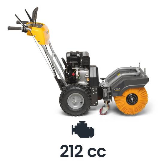 Stiga - Balayeuse thermique SWS 600 G, Moteur essence puissant, Largeur de travail 60 cm, brosse réglable pour déblaiement efficace - STIGA - Image 6
