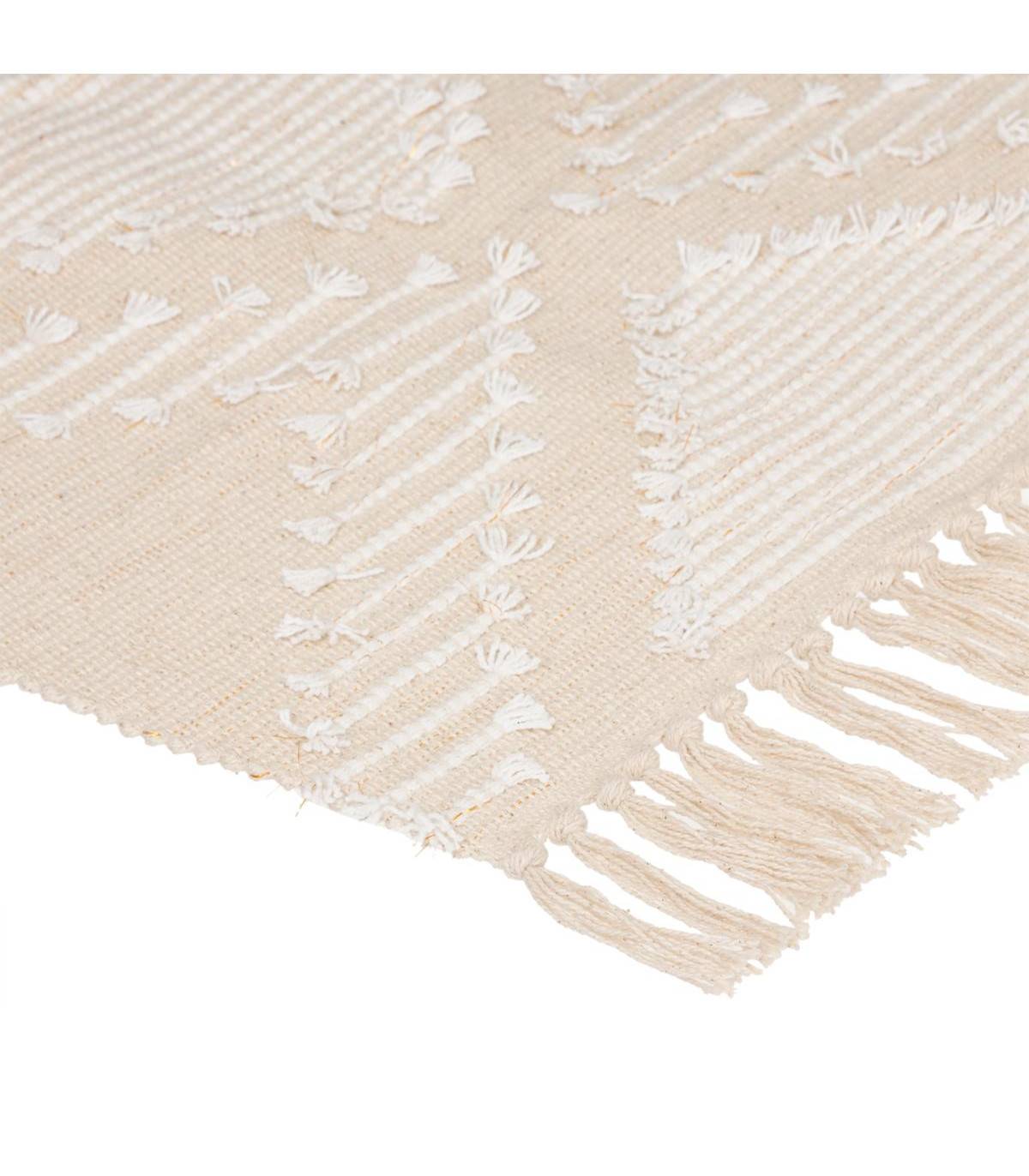 Tapis décoratif en Coton motif sable et cuivre 60 x 90 cm - Image 2