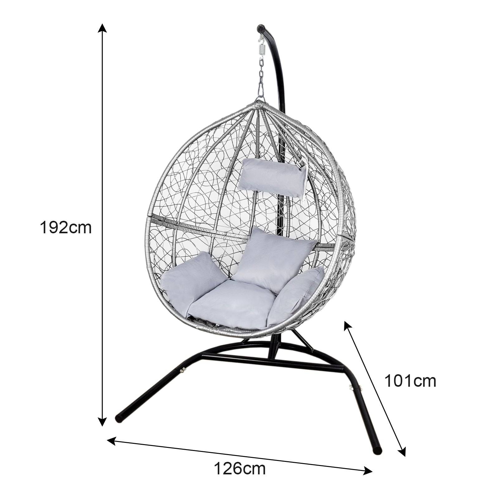 Monstershop - Chaise Suspendue en Rodin Gris - Image 5