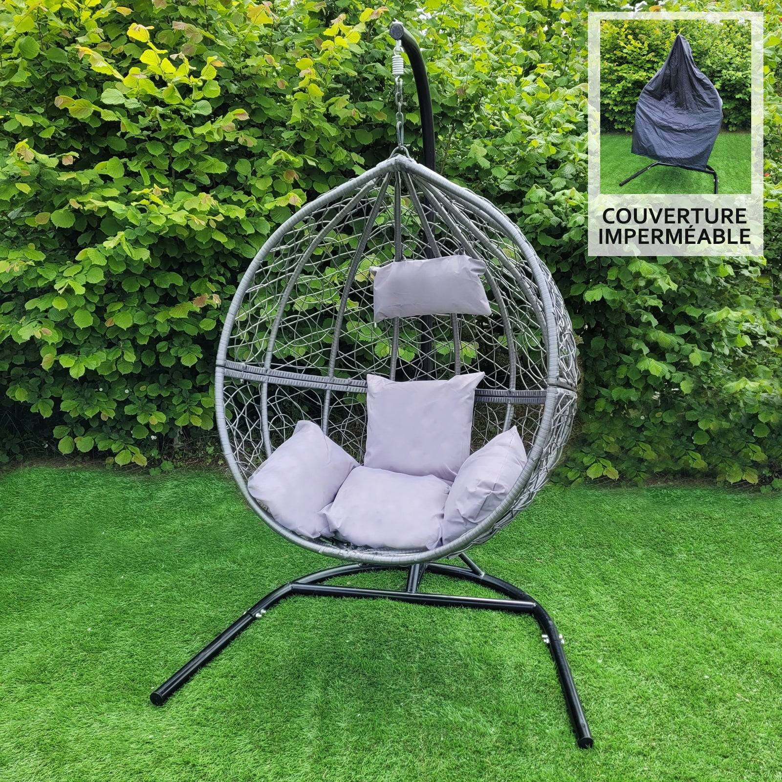 Monstershop - Chaise Suspendue en Rodin Gris - Image 2
