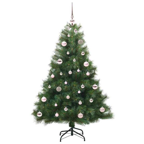 Sapin de Noël | Arbre de Noël artificiel avec 150 LED Vert 150 cm PE et PVC Maison Chic - Image 3