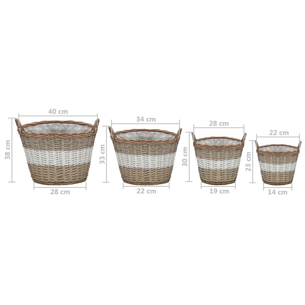Prolenta Premium - Jardinière osier marron  22/14 x 23 cm  - Prolenta premium p346.8 - Image 7
