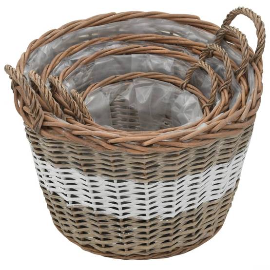 Prolenta Premium - Jardinière osier marron 22/14 x 23 cm - Prolenta premium p346.8 - Image 3