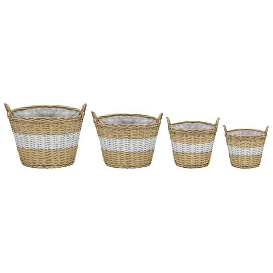 Prolenta Premium - Jardinière osier marron 22/14 x 23 cm - Prolenta premium p346.8 - Image 1