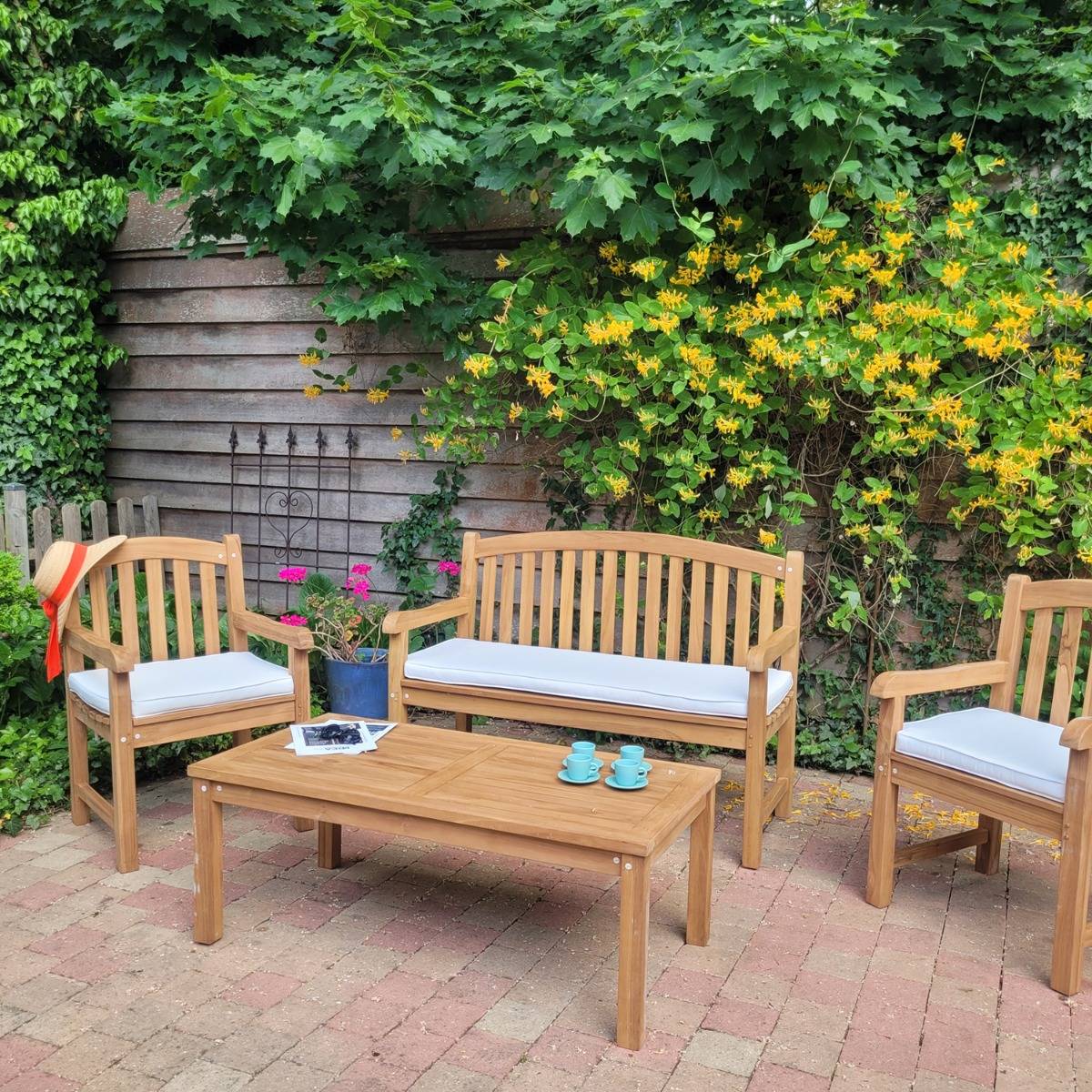 Banc en teck massif Oxford 130 cm - TECK'Attitude - Image 5