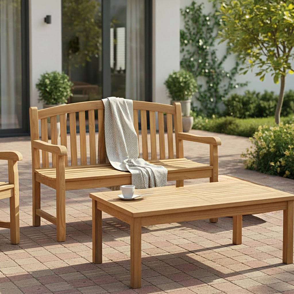 Banc en teck massif Oxford 130 cm - TECK'Attitude - Image 4