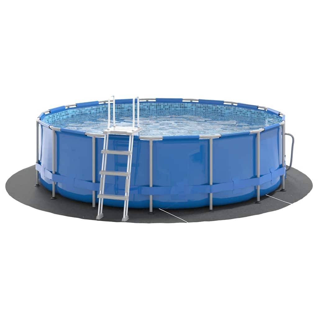 Maison Chic - Bâche de protection | Bâche de piscine gris clair Ø306 cm géotextile polyester Maison Chic - Image 4